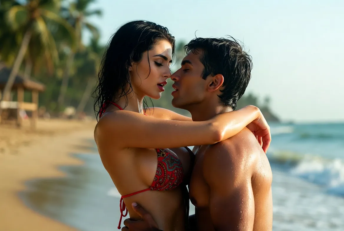 Goa Aunty Ojaswi's Wild Passion: Hot Filmmaker Seduces Young Engineering Student Tourist in Steamy Beach Affair