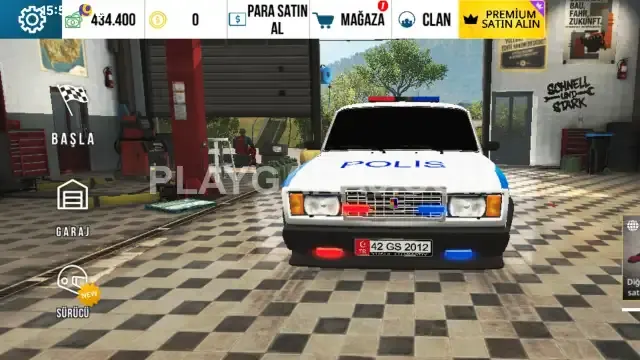 Azerbaycan polisi sirenli lada