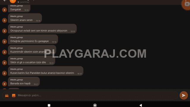 btauto_grup küfür ediyor