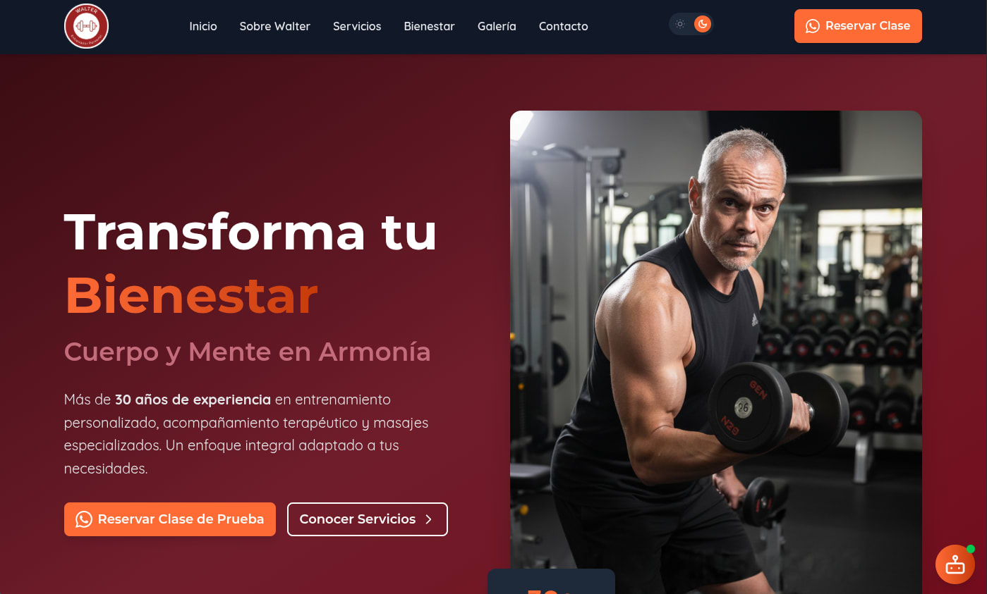 Walter Entrenamiento