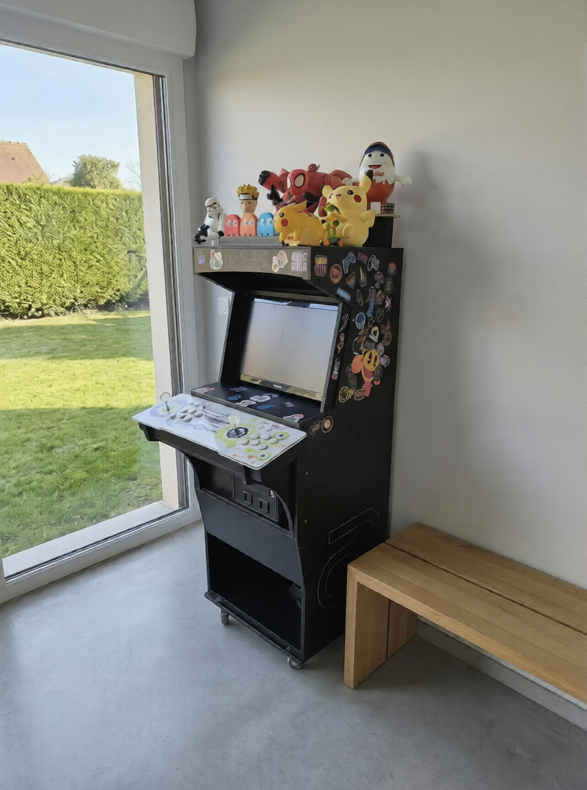 Réalisation Borne intégration console arcade
