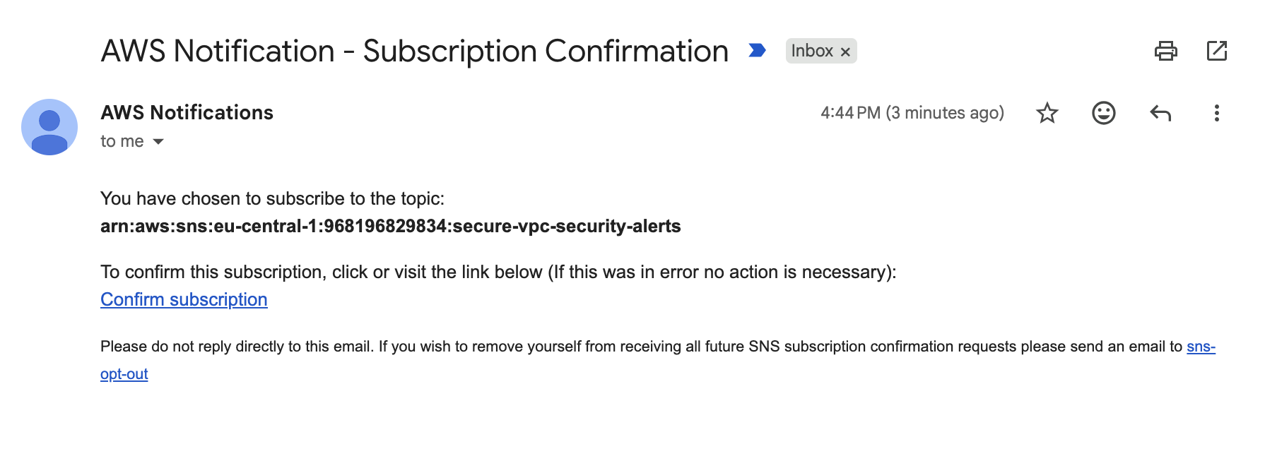 notifications from CloudWatch alarms