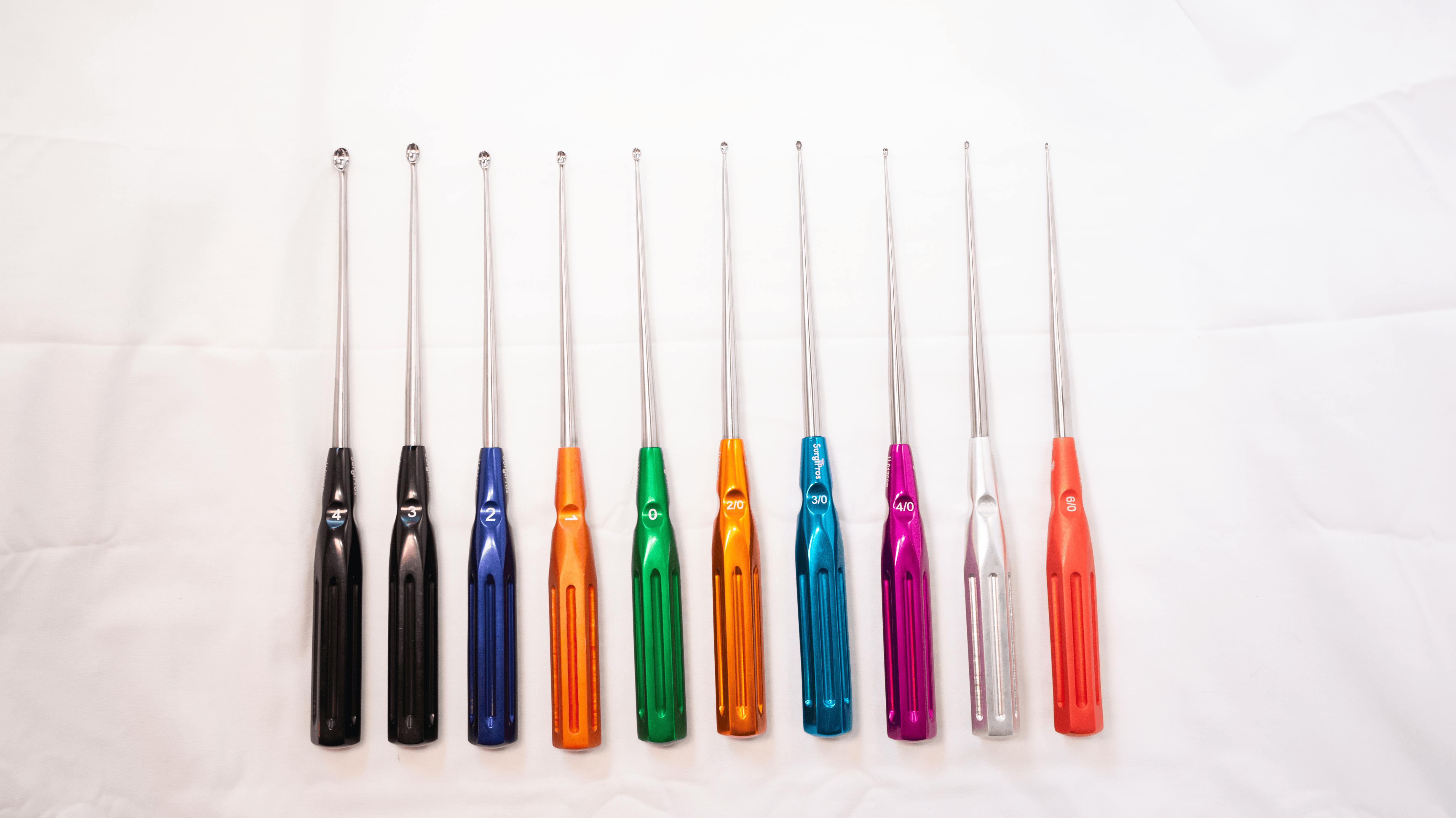 6-0 CERVICAL CURETTE STRAIGHT 10" RED