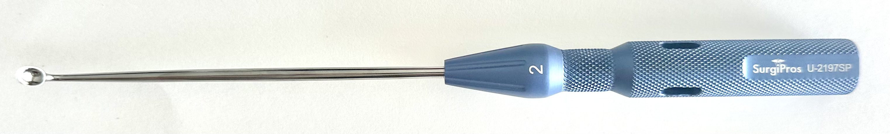 MICRO CERVICAL CUR 2 ANG 9 1/4" BLUE