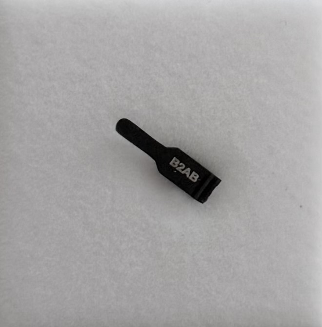 B2AB Single Clamp For Thick Walled Arteries, 0.6-1.5mm Vessel diameter Black