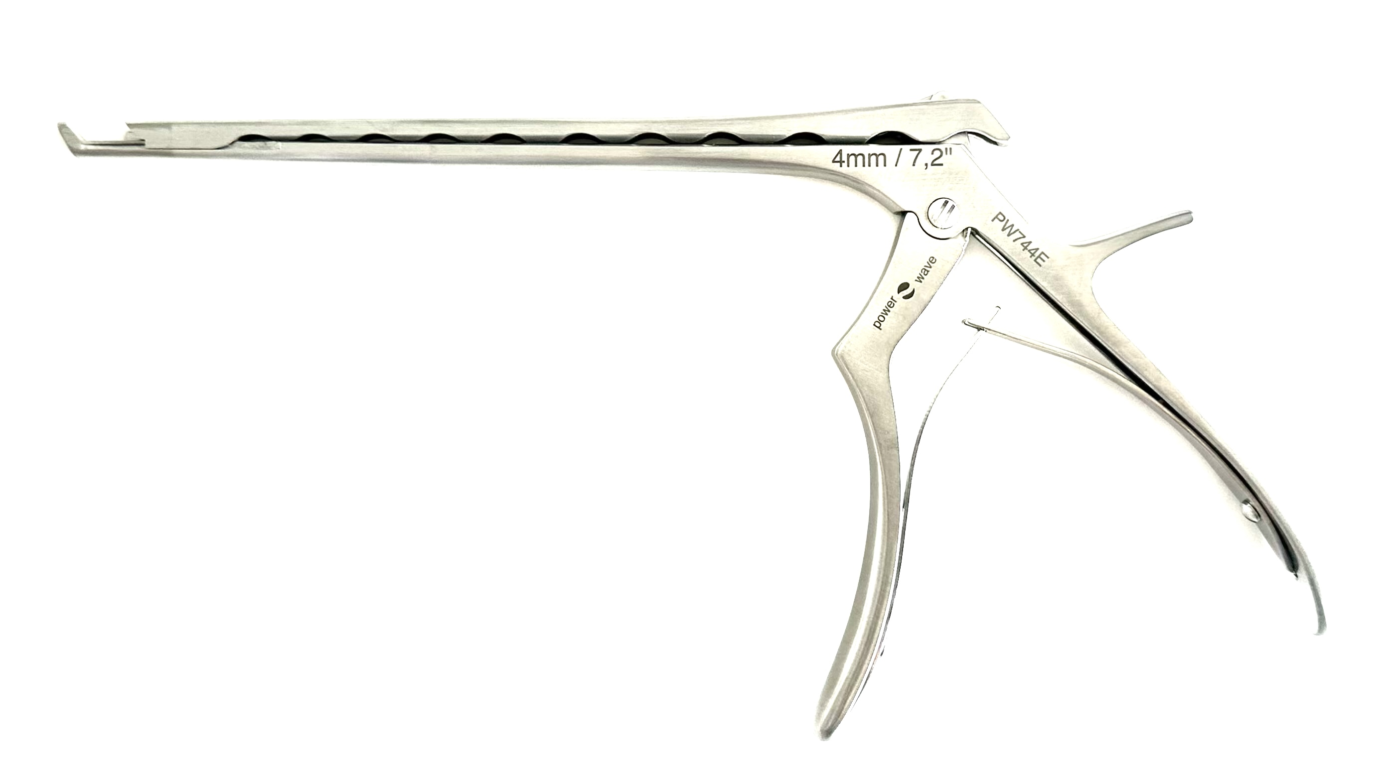 POWER WAVE 7" KERRISON RONGEUR; 40 DEGREE UP 4MM W/ EJECTOR