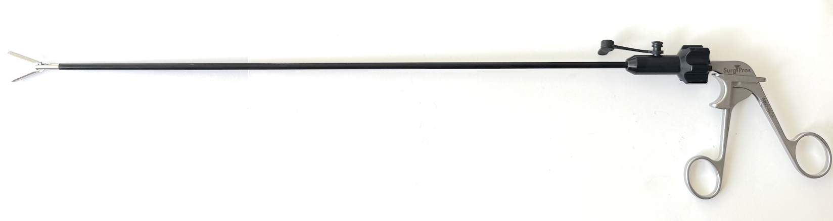 PRESTIGE TYPE RETRACTION GRASPER DOUBLE ACTION W/ TEETH 5MM X 45CM