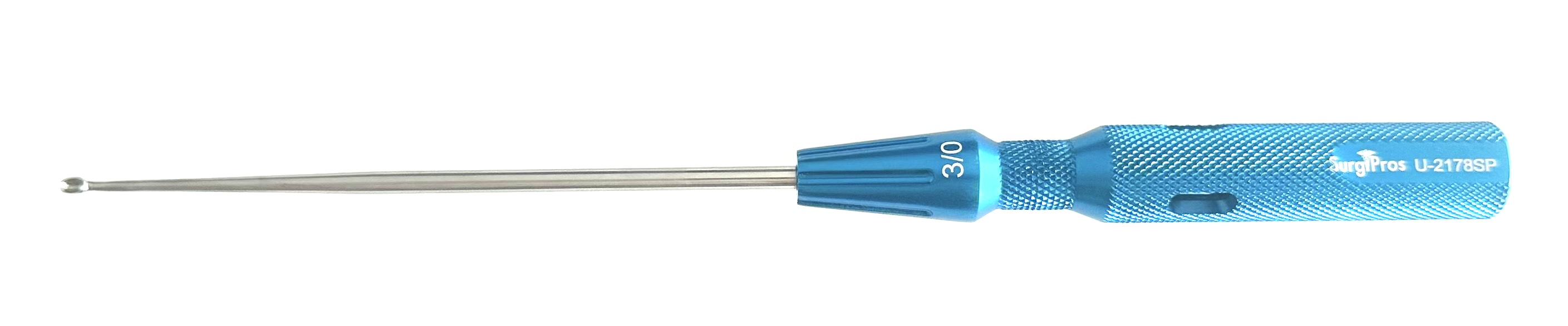 MICRO CERVICAL CUR 000 STR 9 1/4" TURQUOISE