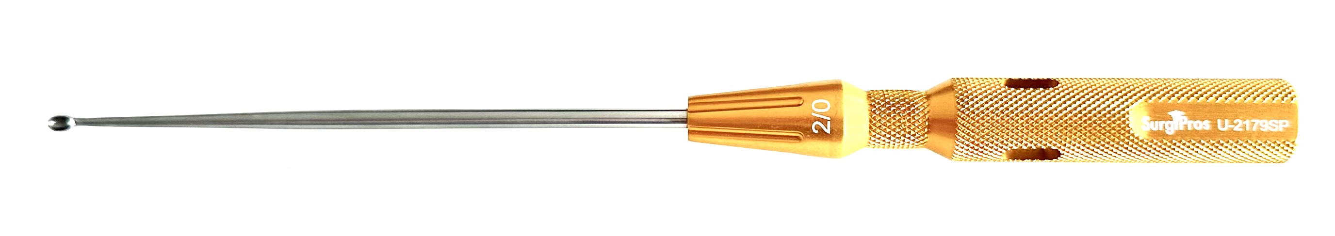 MICRO CERVICAL CUR 00 STR 9 1/4" GOLD
