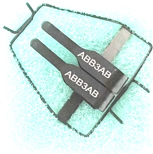 ABB3AB Approximator Clamp, For Thick Walled Arteries, with Frame, 1.0-2.25mm Vessel diameter, Black