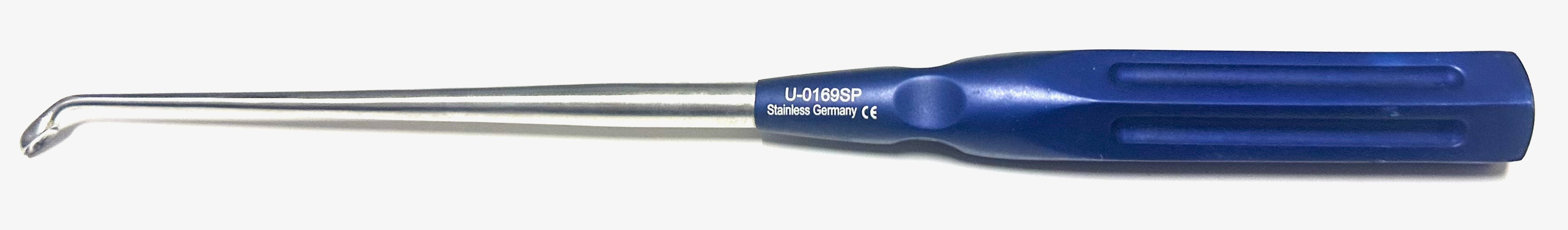 2 CERVICAL CURETTE ANGLED10" BLUE