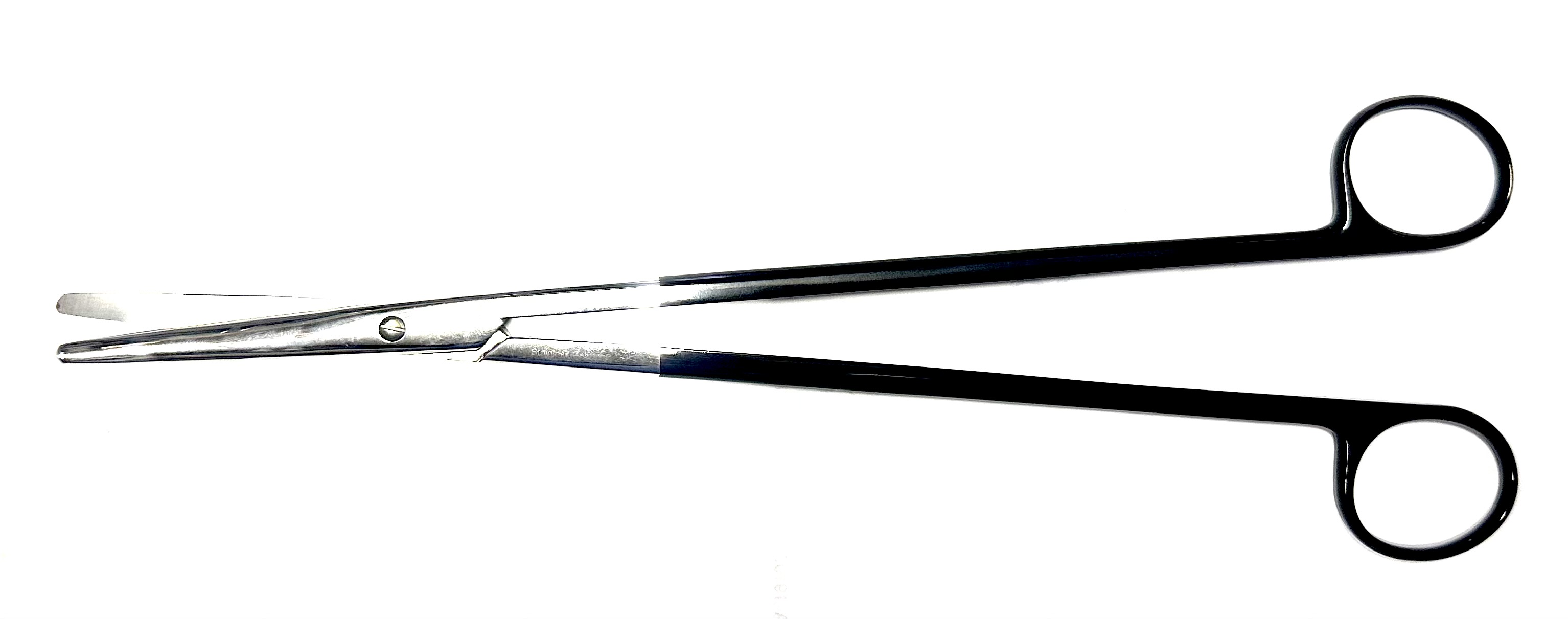 Metzenbaum Scissors, curved Super Cut™ blades, black platinum ring handles, 12"