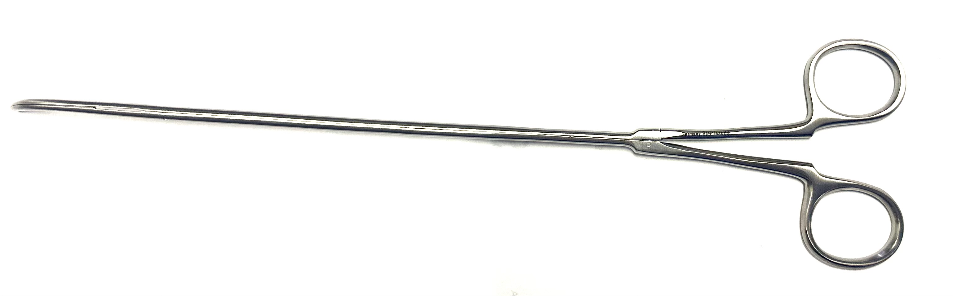 VATS Dissector 5mm, ring handle, mixter-style 1x2 DeBakey jaws, without ratchet, 19 cm working length, 11-1/2"