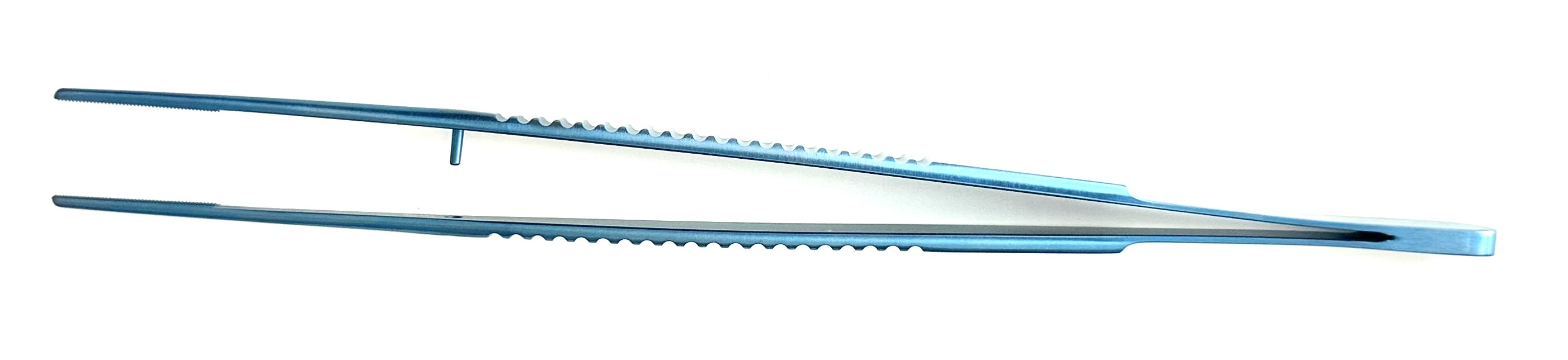 DeBakey Dissecting Forceps, flat handle, 2 MM straight tips, 7-3/4"
