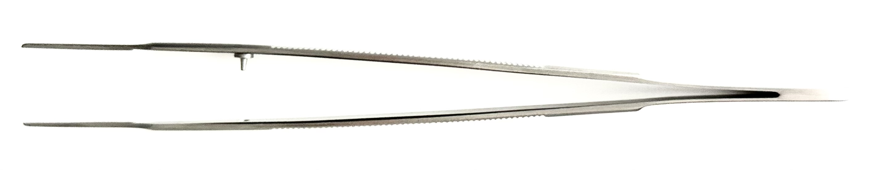 Gerald DeBakey Forceps, flat handle, 1 MM DeBakey tips, 7"