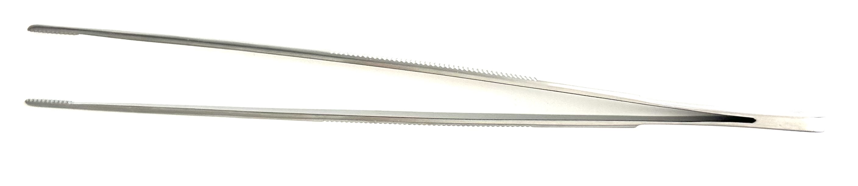 Resano Forceps, flat handle, multi-toothed tips, 9"