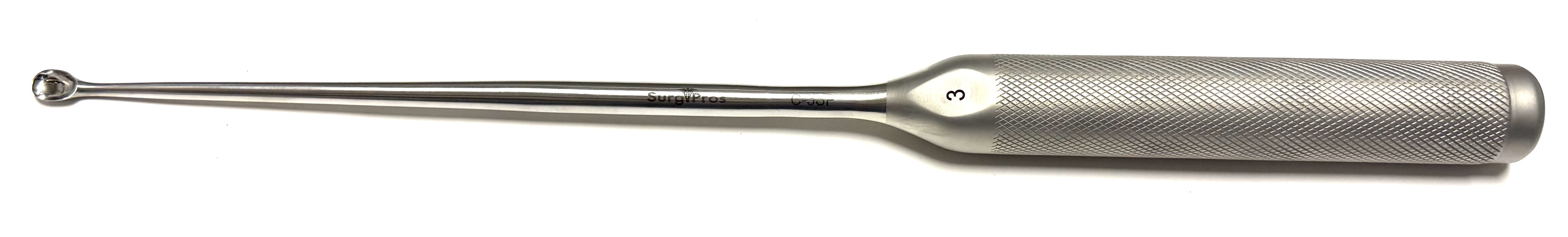 WALLIE HEINIG TYPE CURETTES 15" STRAIGHT OVAL BOWLS