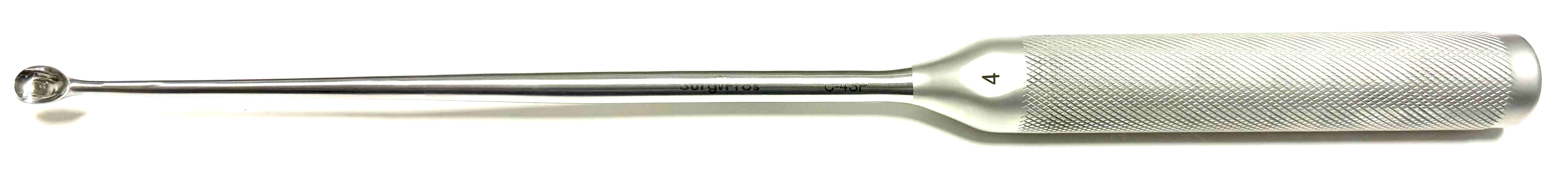 CURETTE, 15" STRAIGHT, SIZE 4