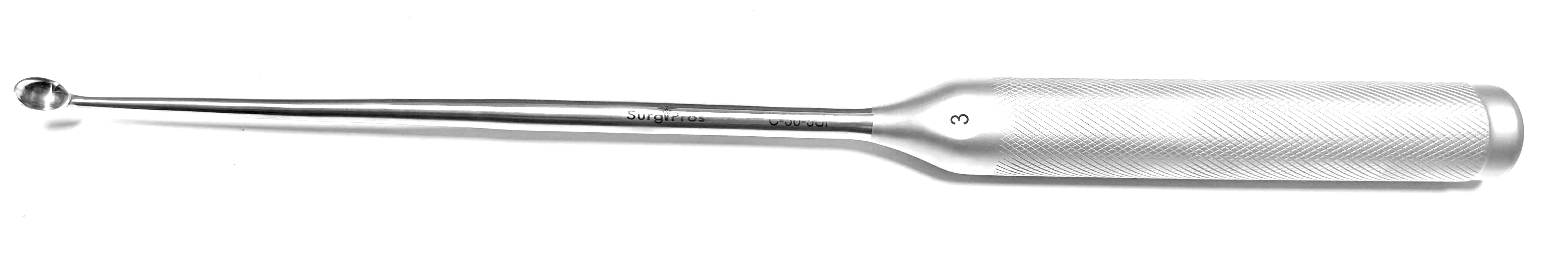 CURETTE, 15" 30°ANGLED, SIZE 3