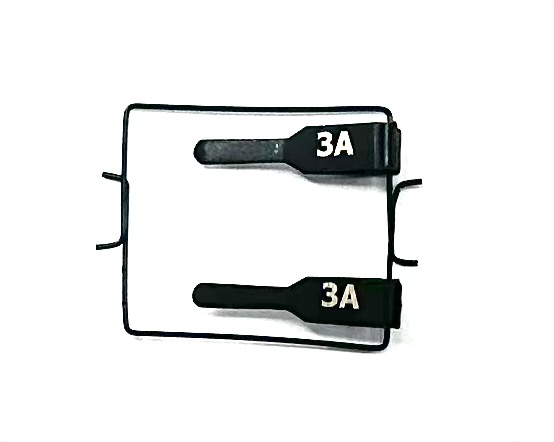 BB3AB Double Clamp For Thick Walled Arteries, Stationary, 1.0-2.25mm Vessel diameter, Black