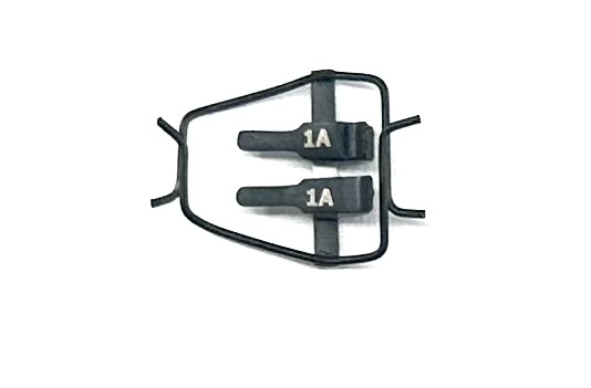 ABB1AB Approximator Clamp, For Thick Walled Arteries, with Framed 0.4-1.0mm Vessel diameter, Black