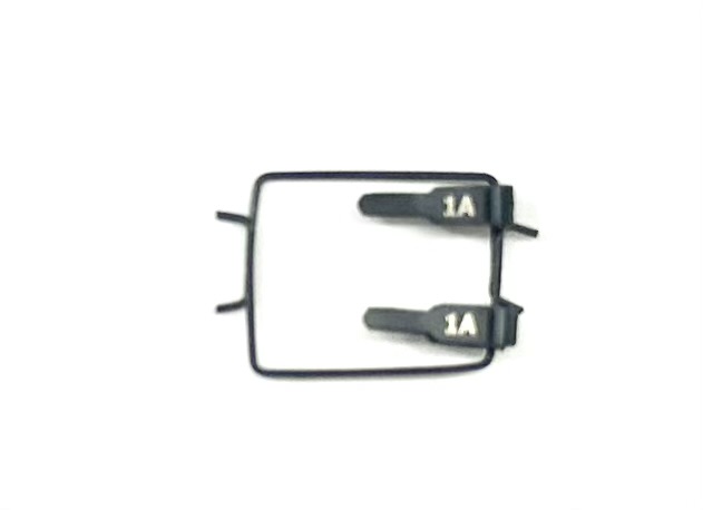 BB1AB Double Clamp For Thick Walled Arteries, Stationary, 0.4-1.0mm Vessel diameter, Black