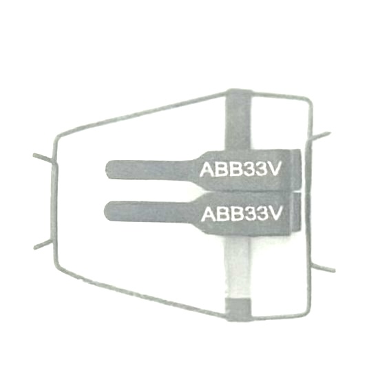 ABB33VB Approximator Clamp, General Purpose, without Frame, 1.0-2.25mm Vessel diameter, Black