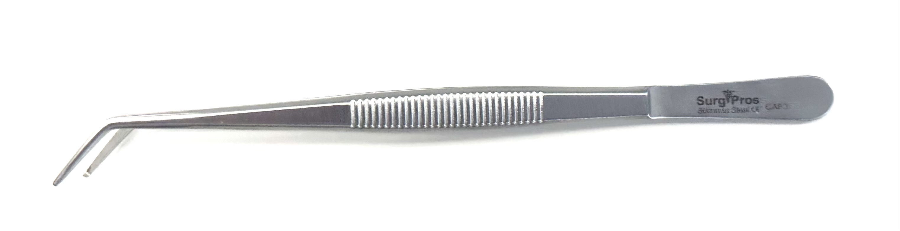 CLAMP APPLYING FORCEPS W/O LOCK, FLAT HDL, ANGLED