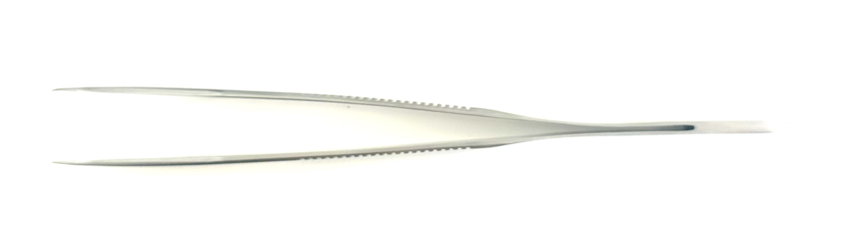 PLATFORM MICRO FORCEP 18CM LONG, FLAT HANDLE 45 DEG ANGLE TIP 0.3MM DIAMETER