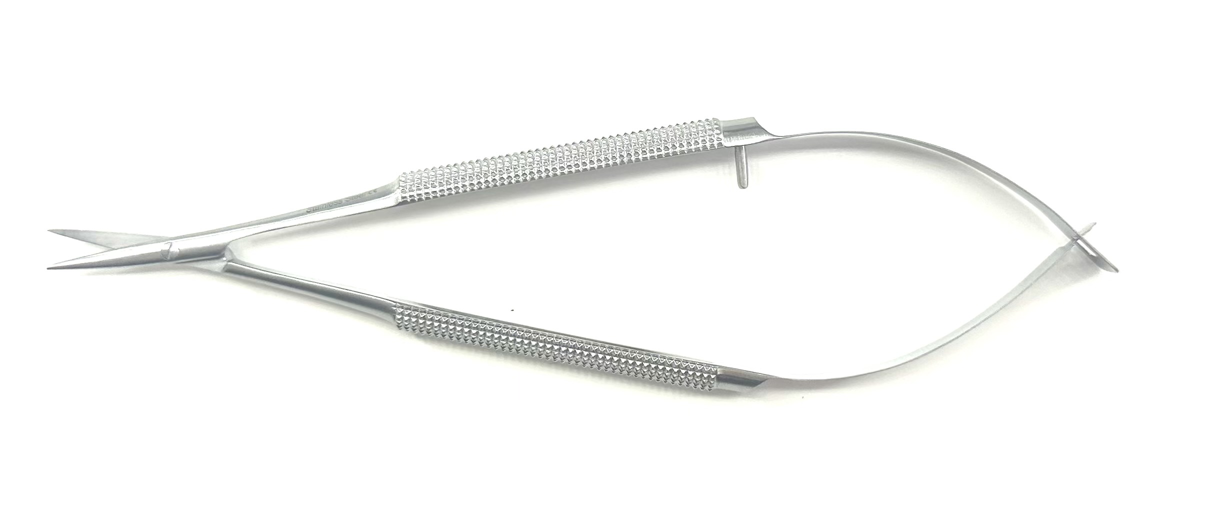 Dissecting Scissors Delicate, 15cm lg Round Handle 8mm, Curved Blade12mm long