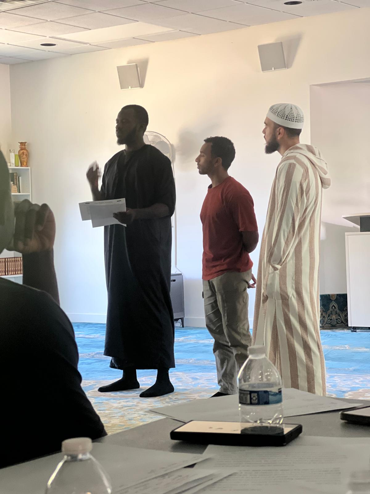 Br Al-Ameen, Ahmad Haji, & Greiler Presenting Project Proposals