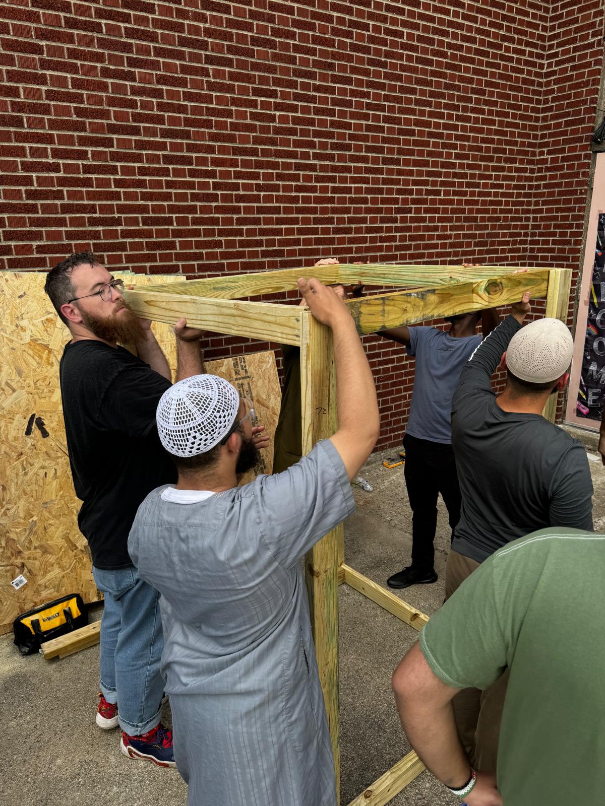 Br. Hamza & Adam Zahaf Assembling at HIRA Institute