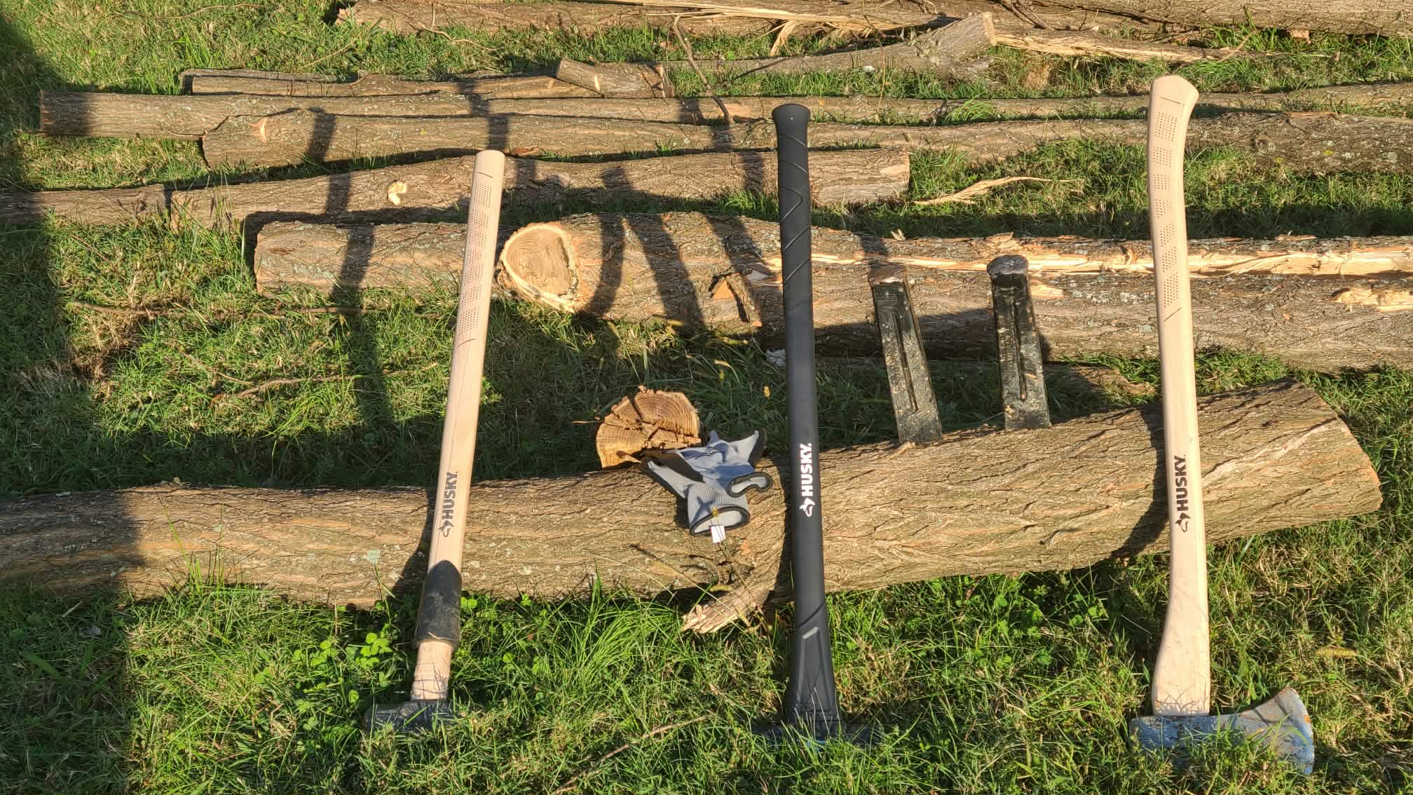 Wood Splitting Tools at Greenhaven Cemetery