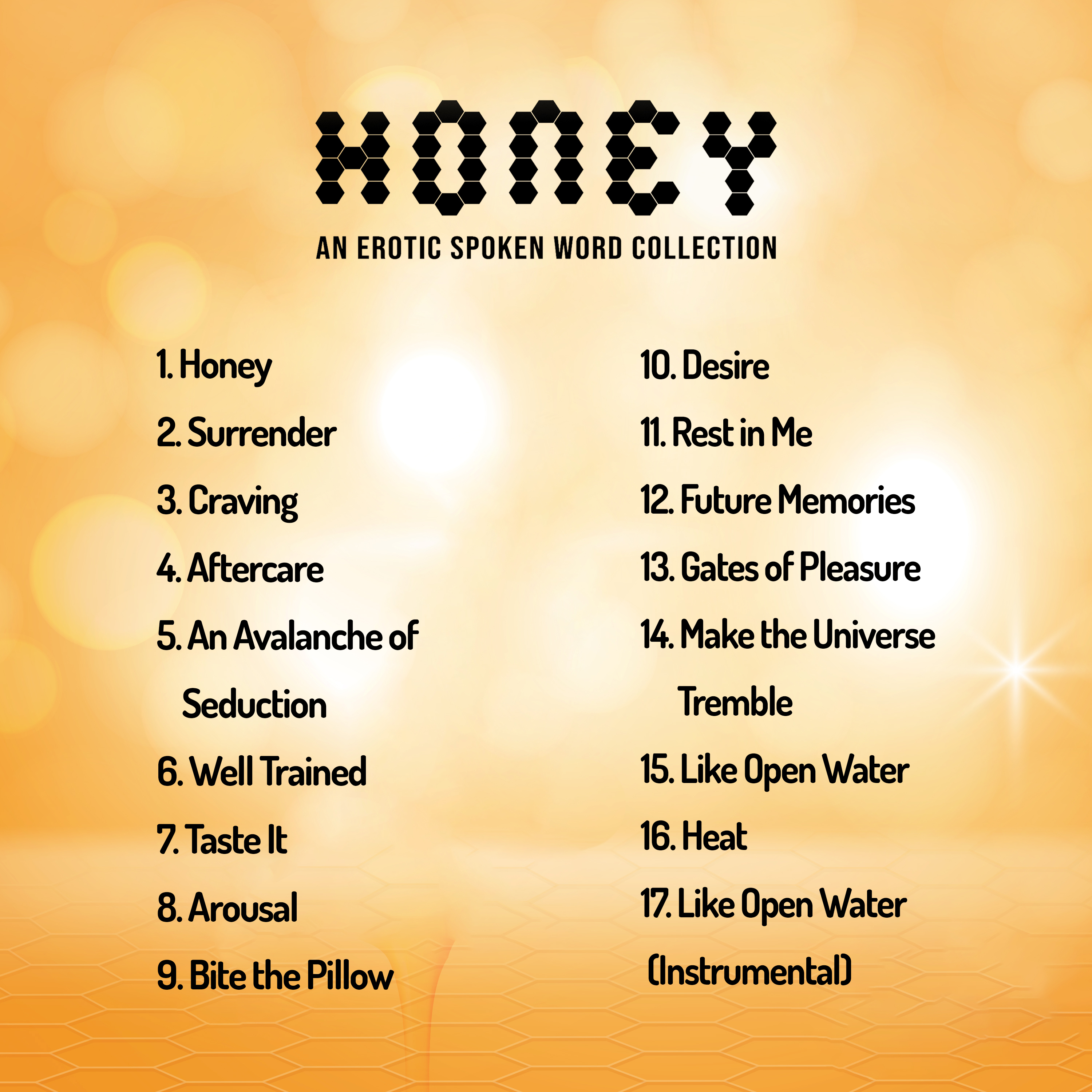Honey - Track List - Back Cover