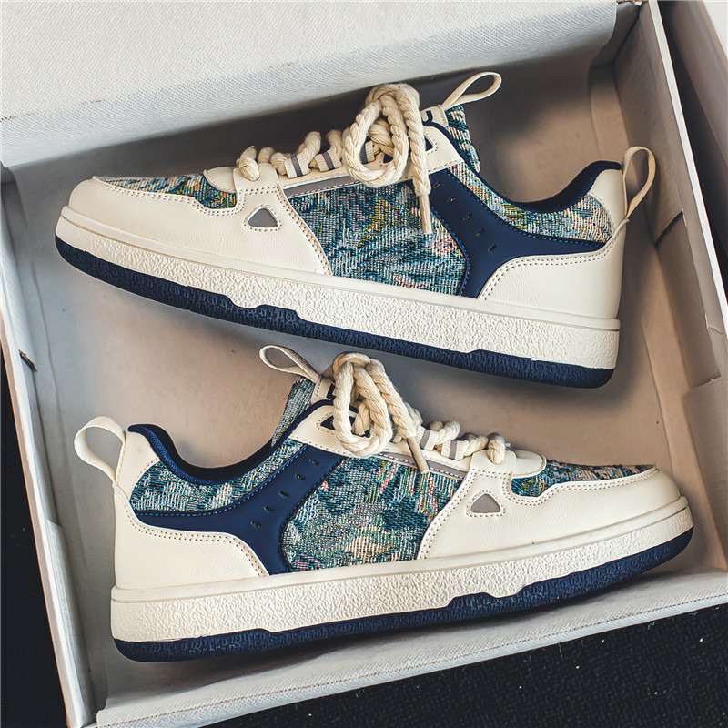 Men's Trendy Street Style Skate Shoes Comfy Non Slip Casual.