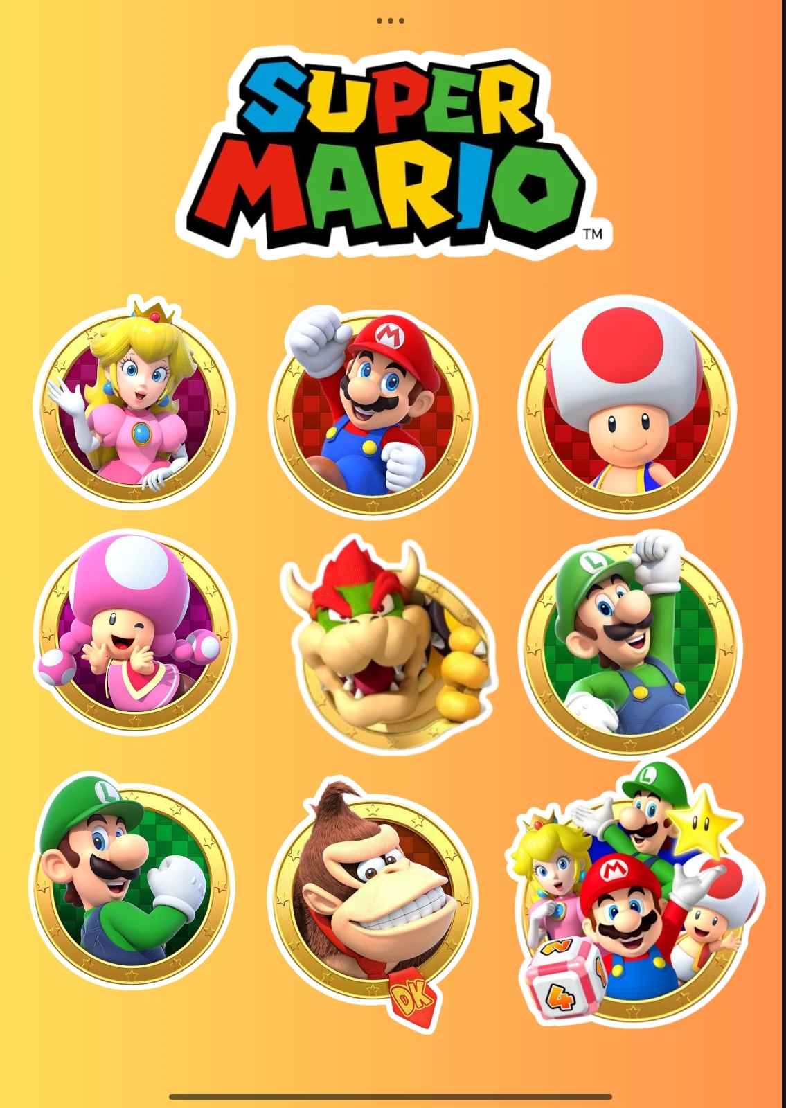 Super Mario Stickers