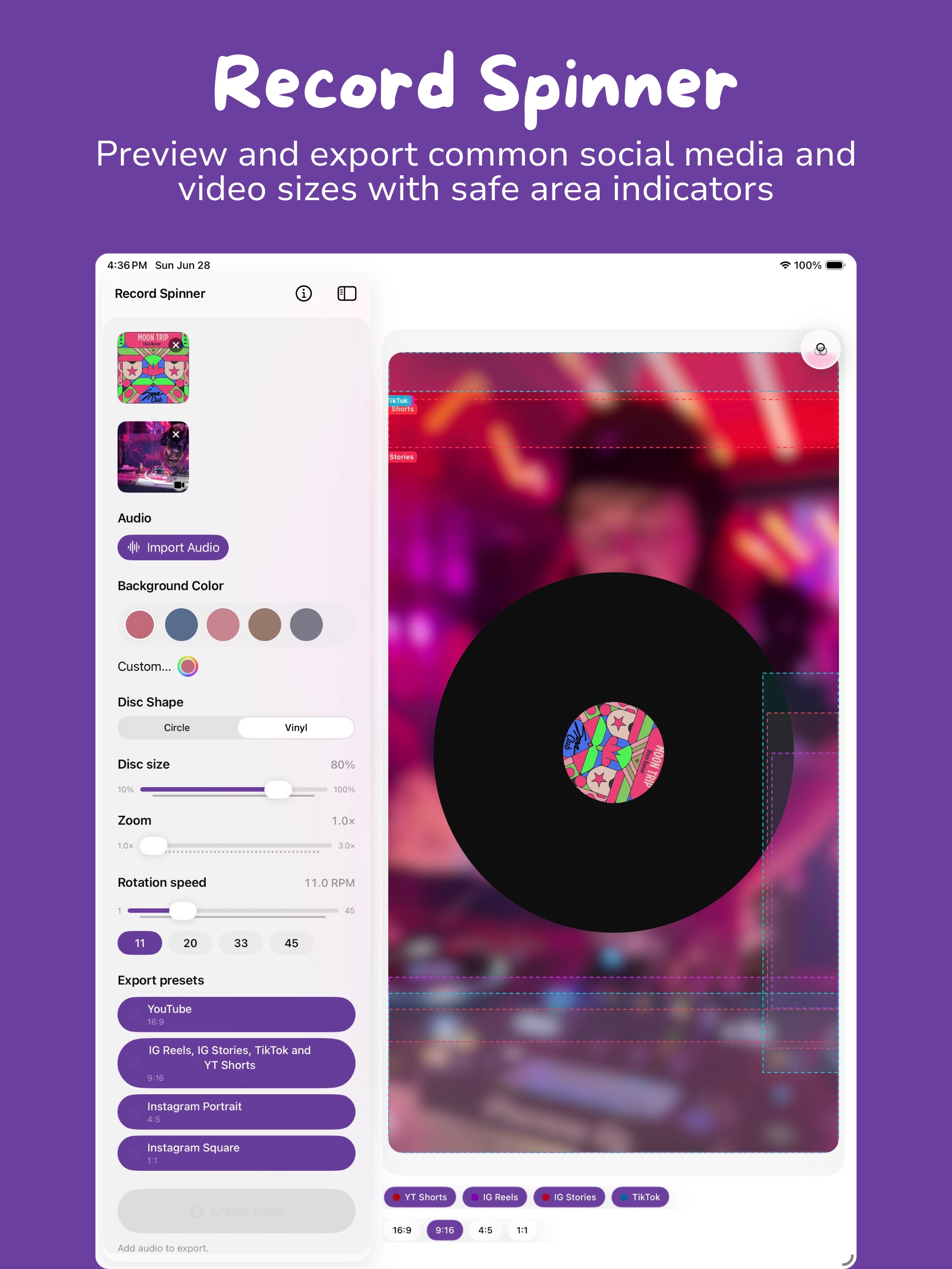 Record Spinner on iPad — screenshot 3