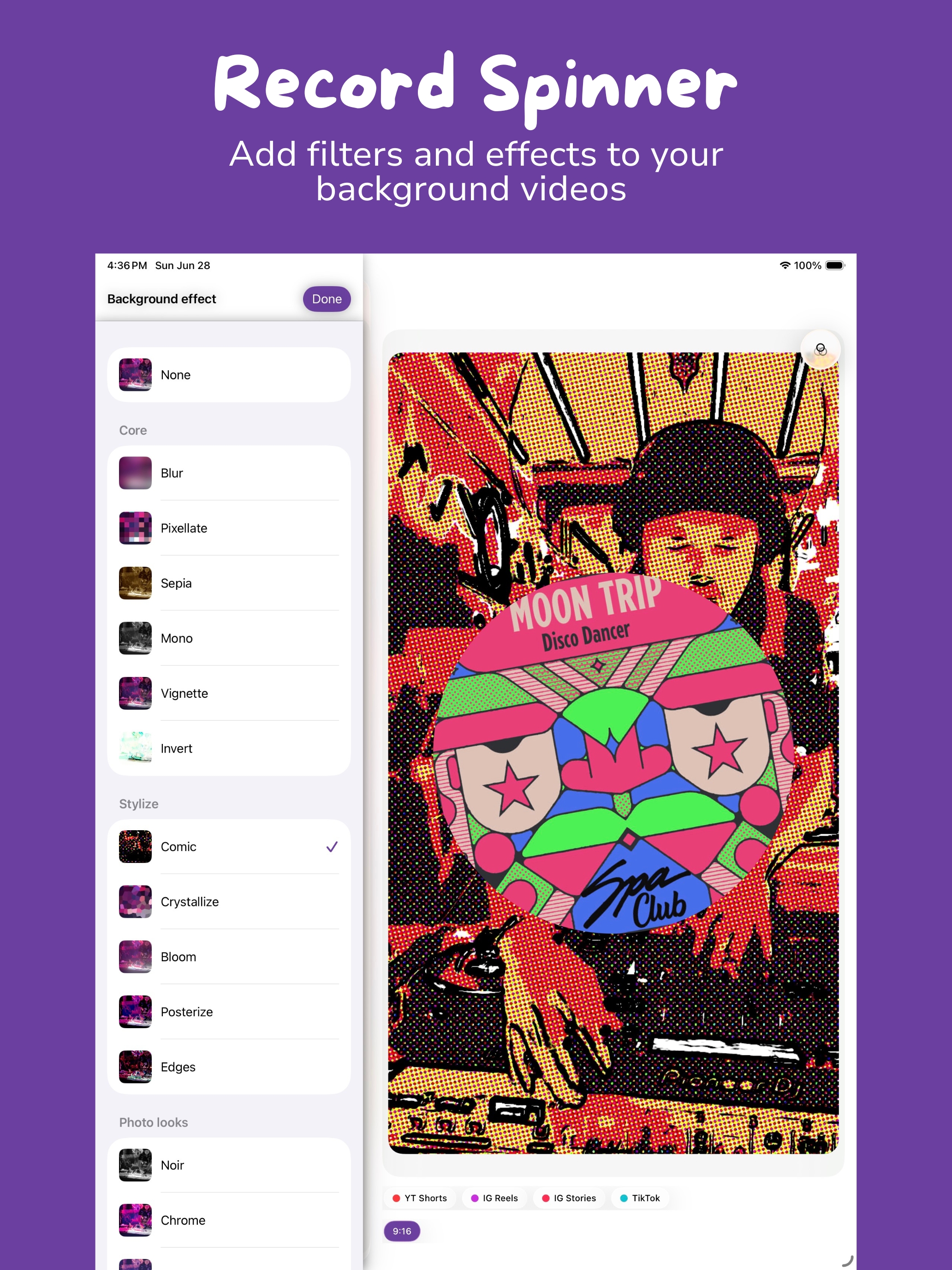 Record Spinner on iPad — screenshot 2