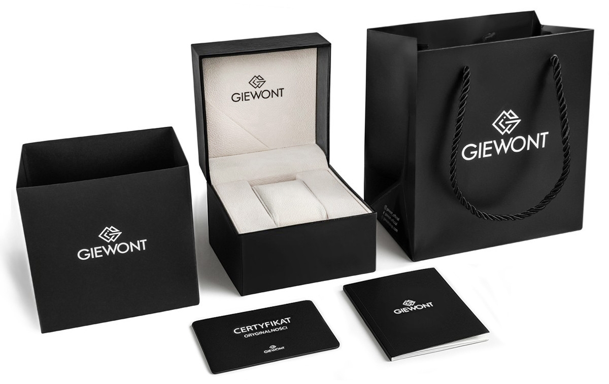 Zegarek Męski Giewont Chronograph Sapphire Złoto Zielony GW3520-B6 3