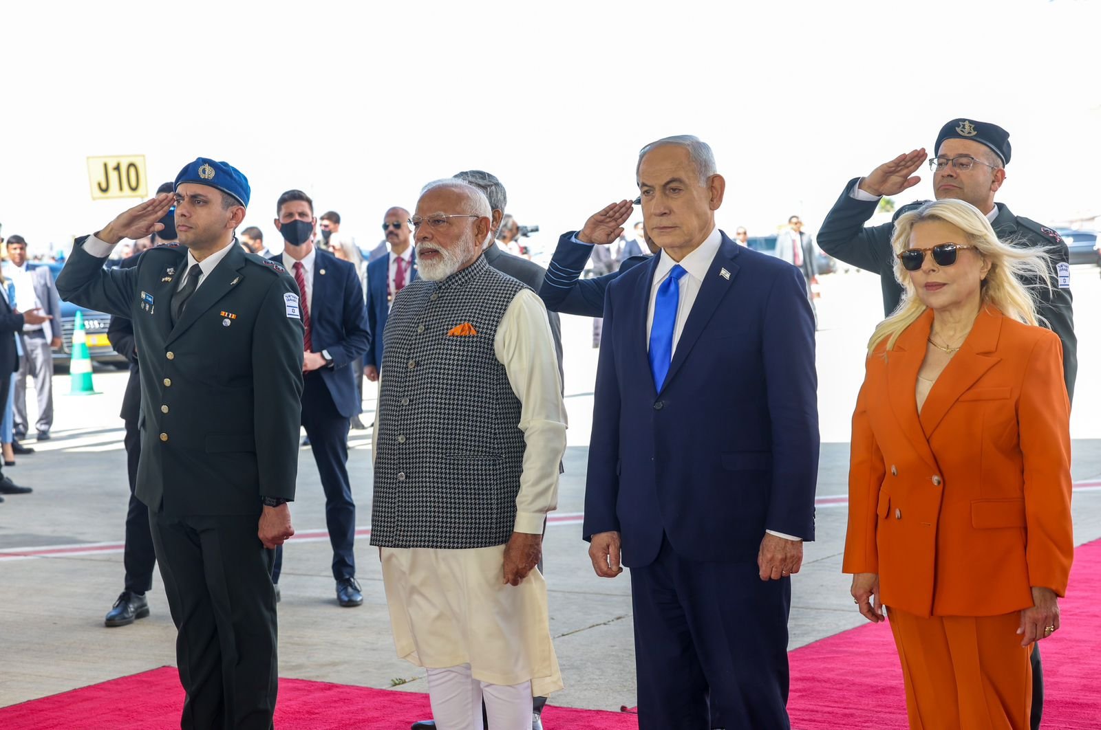 Indian Prime Minister Narendra Modi has arrived in Israel on a two-day official visit,Warmly Received by PM Netanyahu 