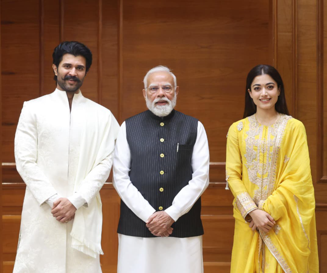 Newlywed Film Stars Vijay Deverakonda and Rashmika Mandanna Invite Narendra Modi to Wedding Reception