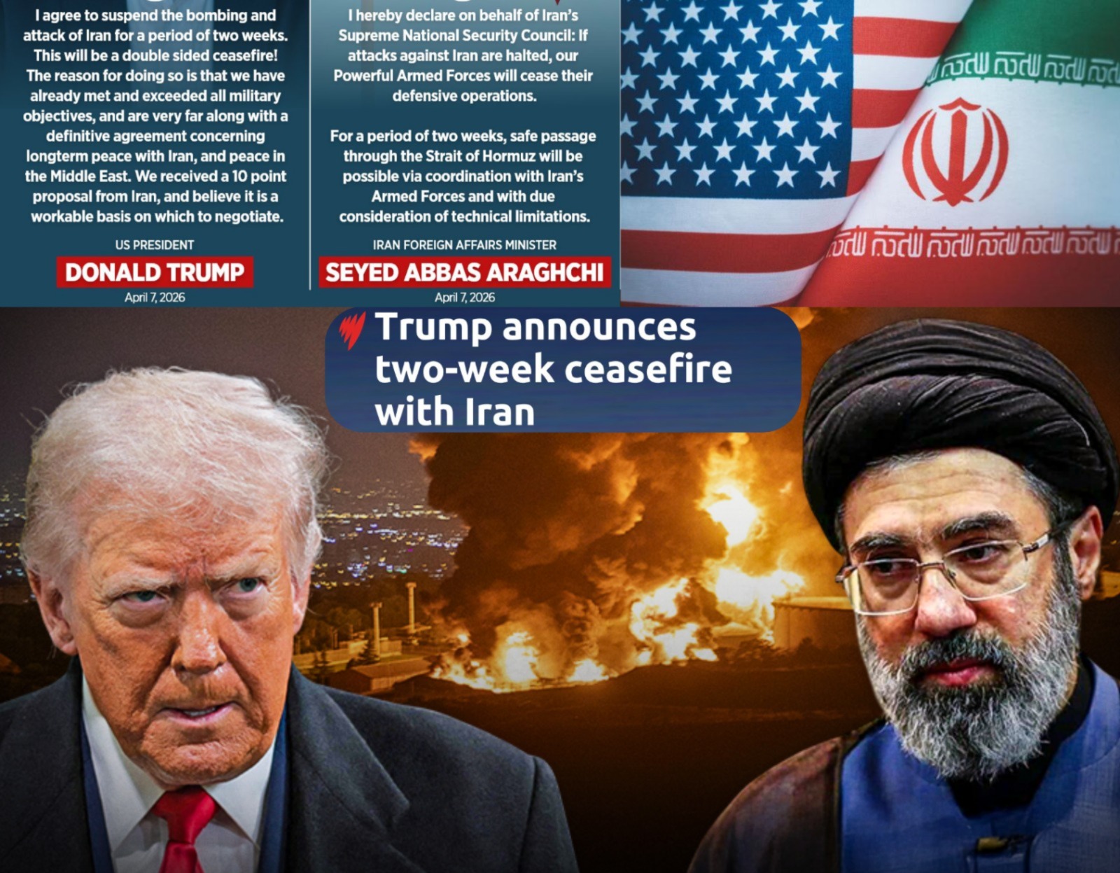 Following Iran’s 10 conditions, the Middle East war situation has eased for two weeks at a high cost, giving relief to President Trump