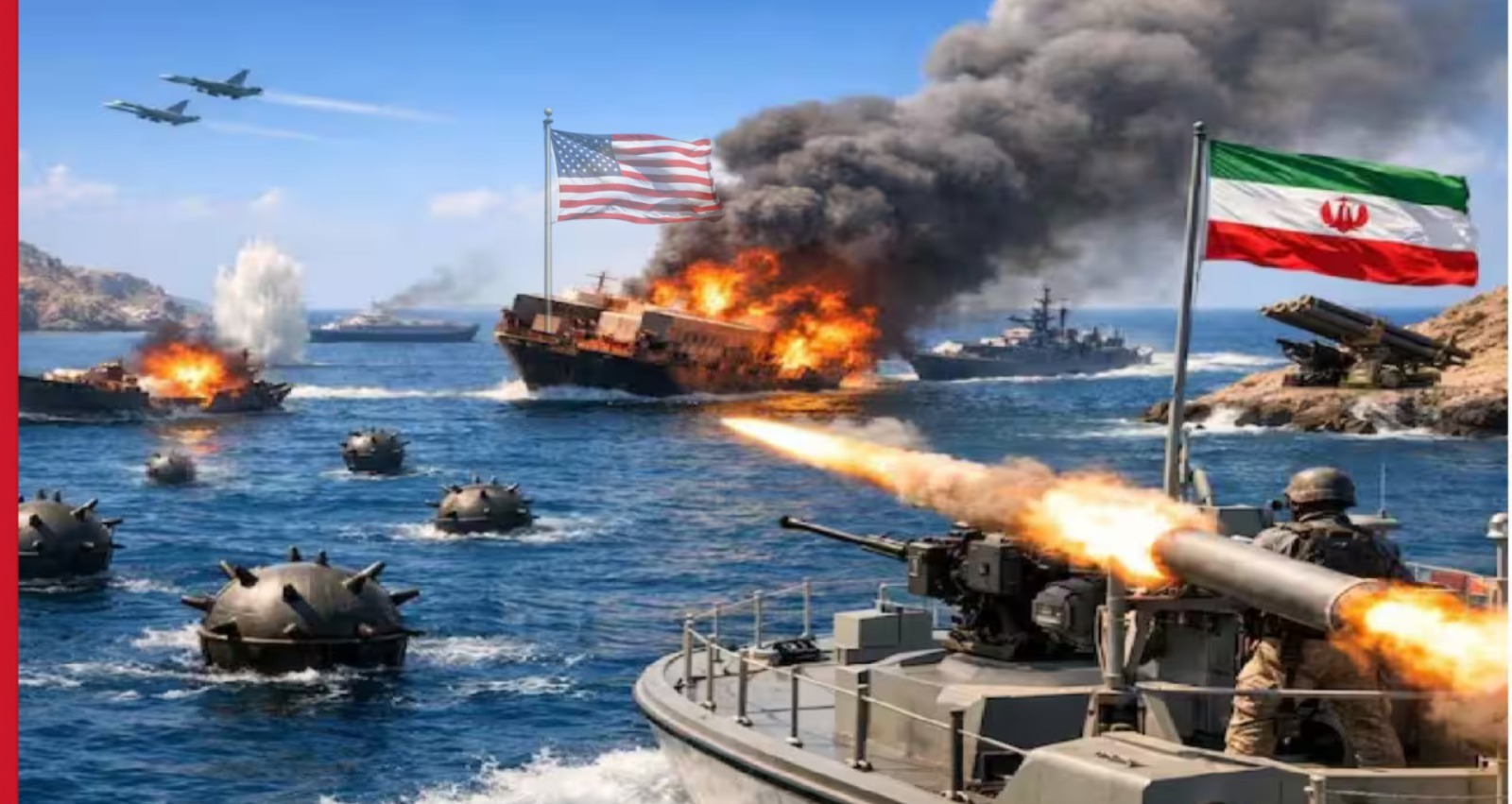 IRGC Navy has claimed that it attacked two U.S. vessels and eight oil tankers in the Persian Gulf in response of US attack