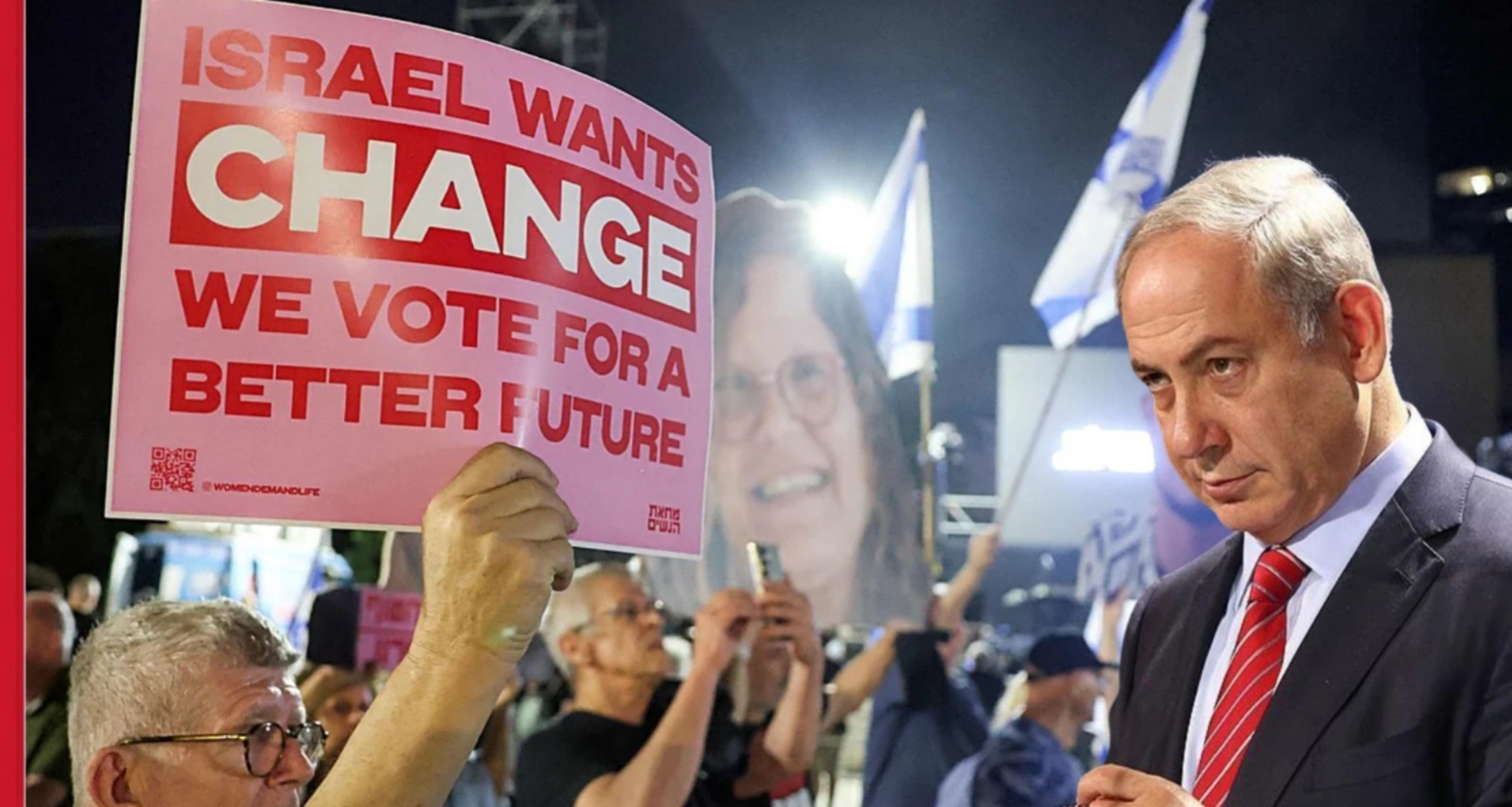 Mass Protest Against Netanyahu Three Days Before Israel’s National Election; Prime Minister Faces Mounting Pressure