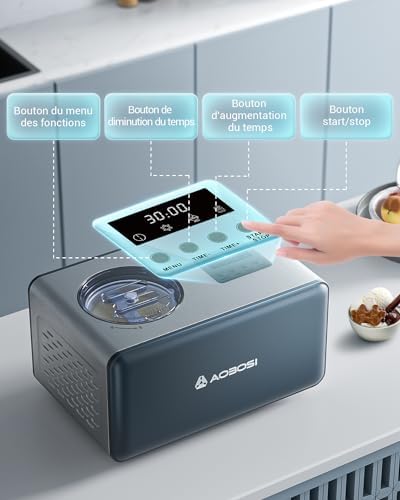 Vue 4 de Aaobosi Sorbetiere Avec