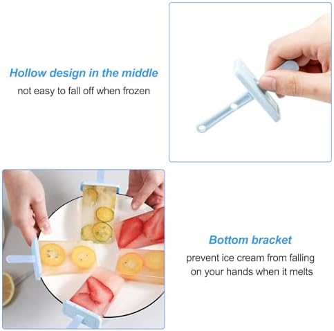 Vue 6 de Pieces Moule Glace Popsicle