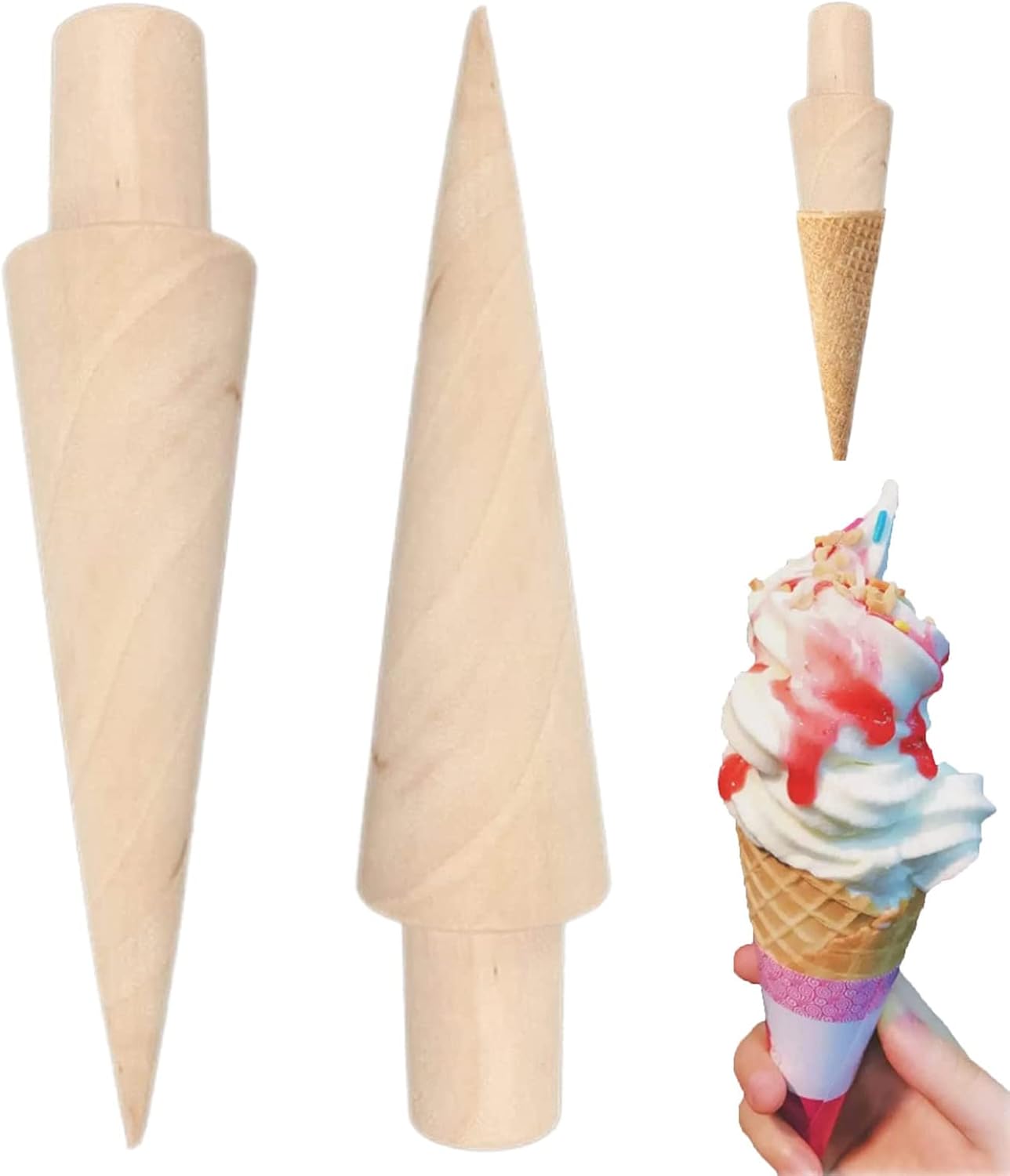 Pieces Cone Cuisine Rouleau