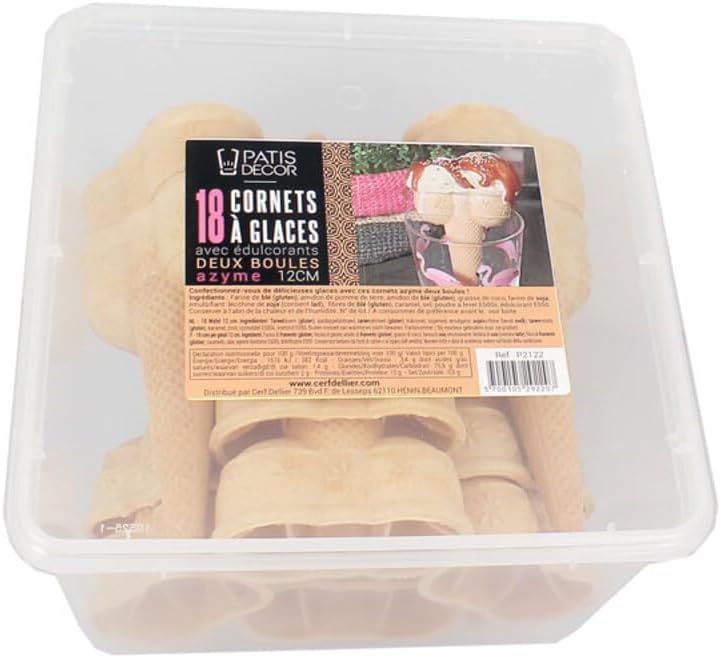 Vue 2 de Cornets Glace En