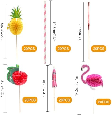 Vue 2 de Pieces Decorations De Cocktail