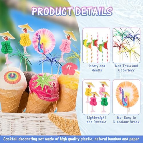 Vue 3 de Pieces Decorations Pour Cocktails